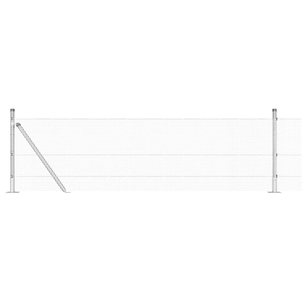 Zavareno žičano ogradno mreža s betonskom podlogom 100 x 0,5 m