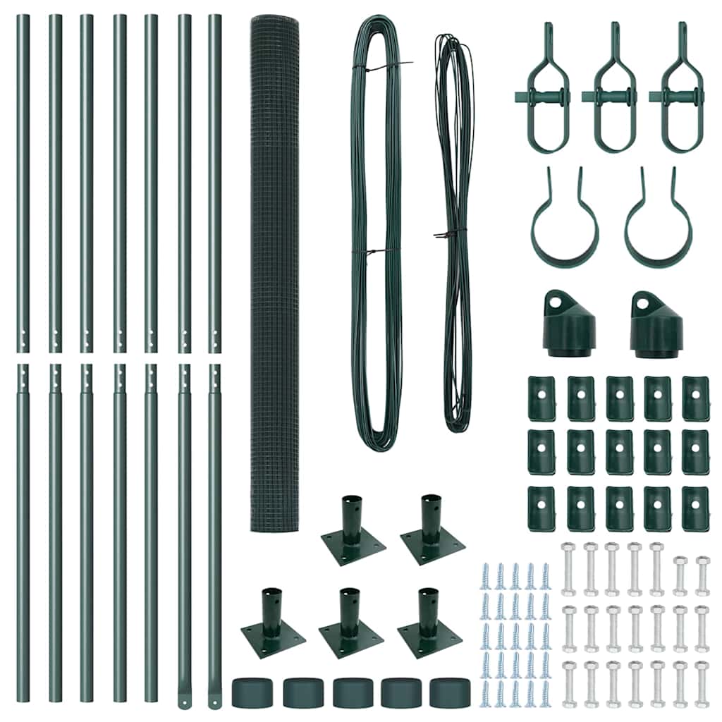 Zavareno žičano ogradno mreža s betonskom podlogom 10 x 1,5 m