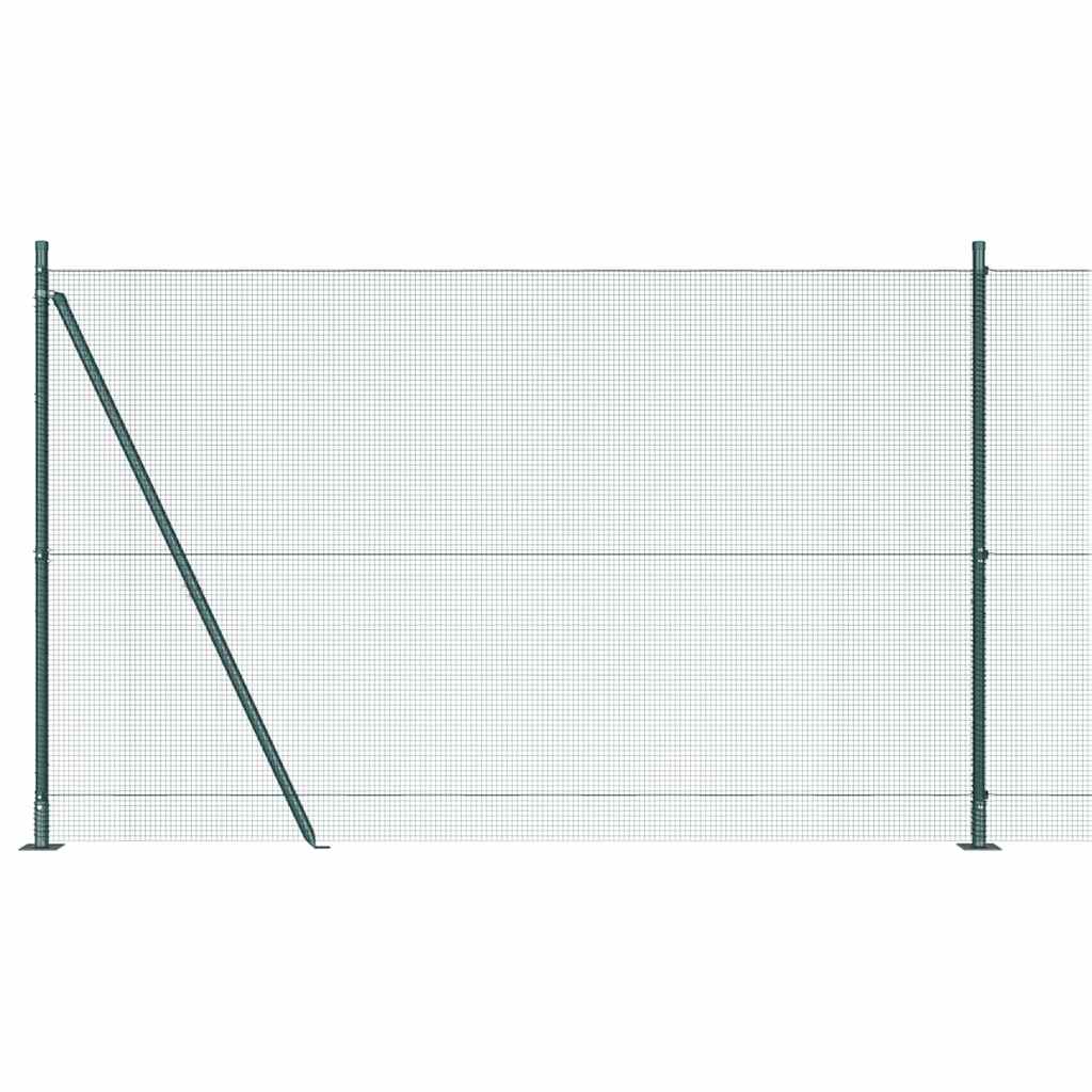 Zavareno žičano ogradno mreža s betonskom podlogom 10 x 1,6 m