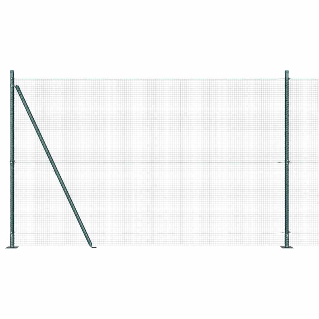 Zavareno žičano ogradno mreža s betonskom podlogom 10 x 1,6 m
