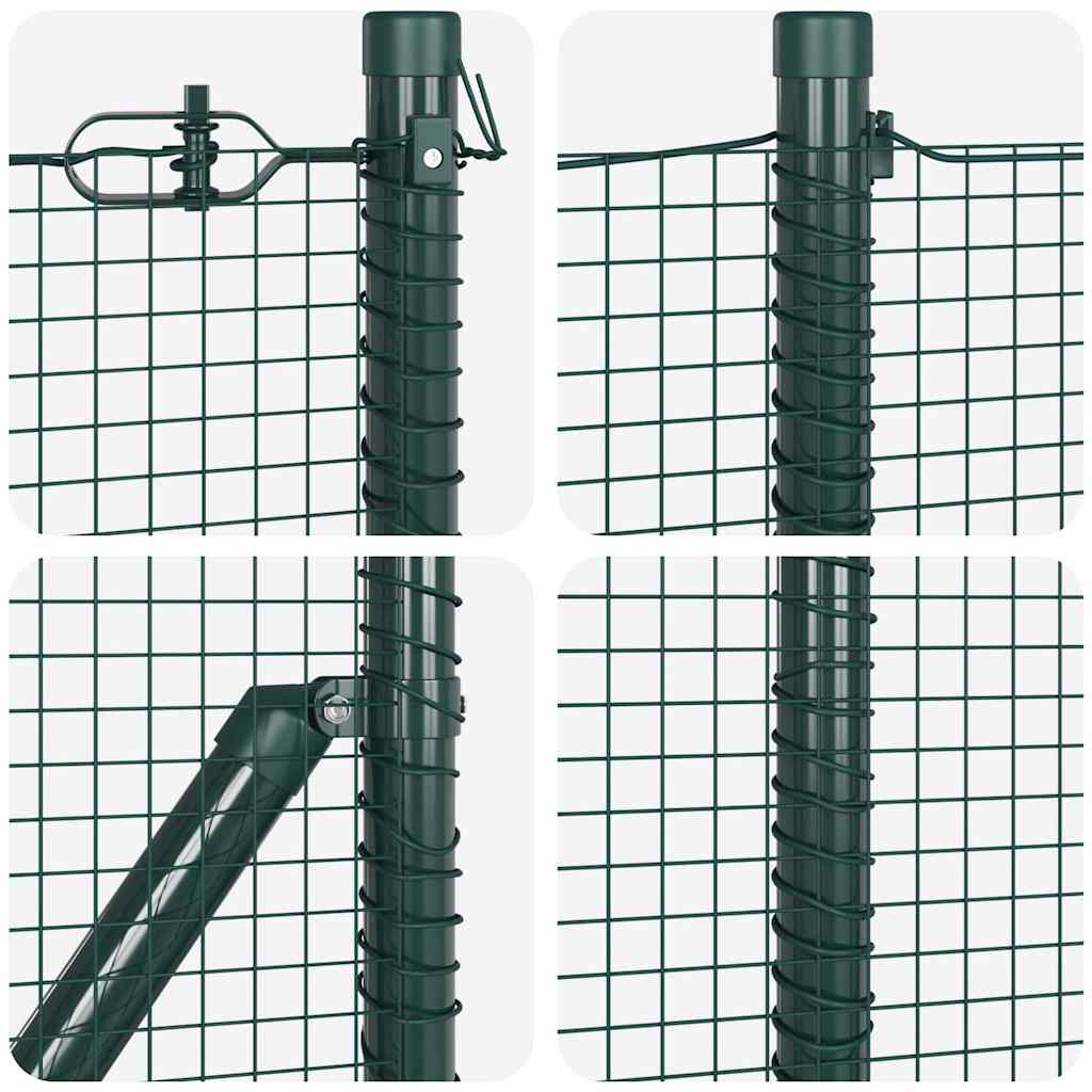 Zavareno žičano ogradno mreža s betonskom podlogom 25 x 0,4 m