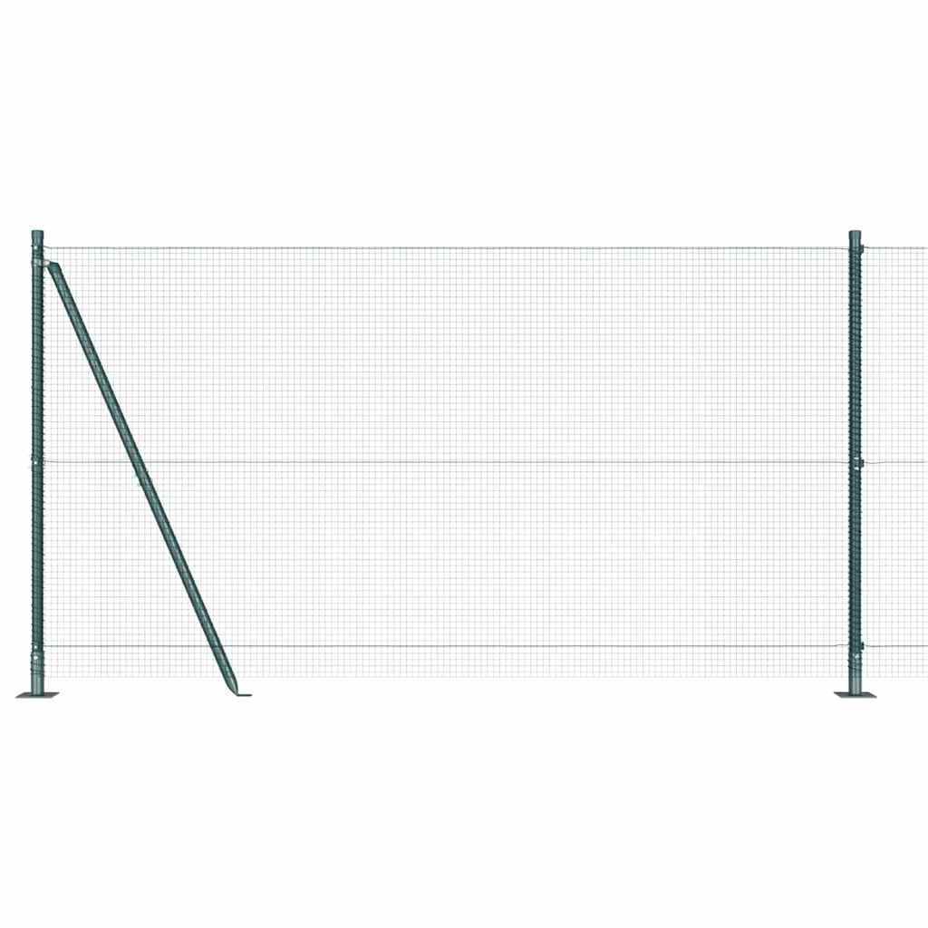 Zavareno žičano ogradno mreža s betonskom podlogom 25 x 1,2 m