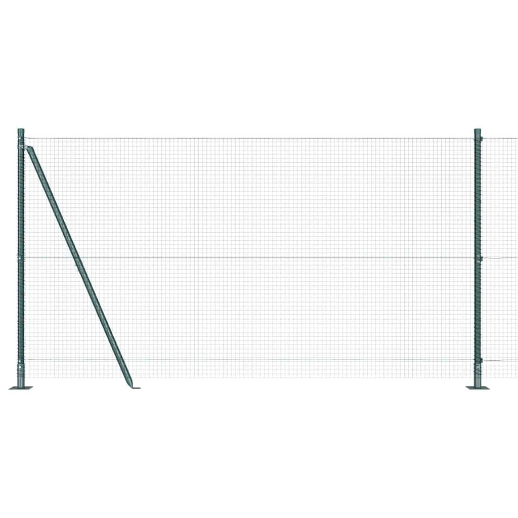 Zavareno žičano ogradno mreža s betonskom podlogom 25 x 1,2 m