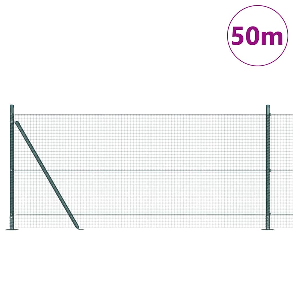 Zavareno žičano ogradno mreža s betonskom podlogom 50 x 0,8 m
