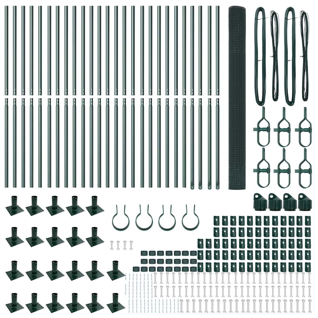 Zavareno žičano ogradno mreža s betonskom podlogom 50 x 1,4 m