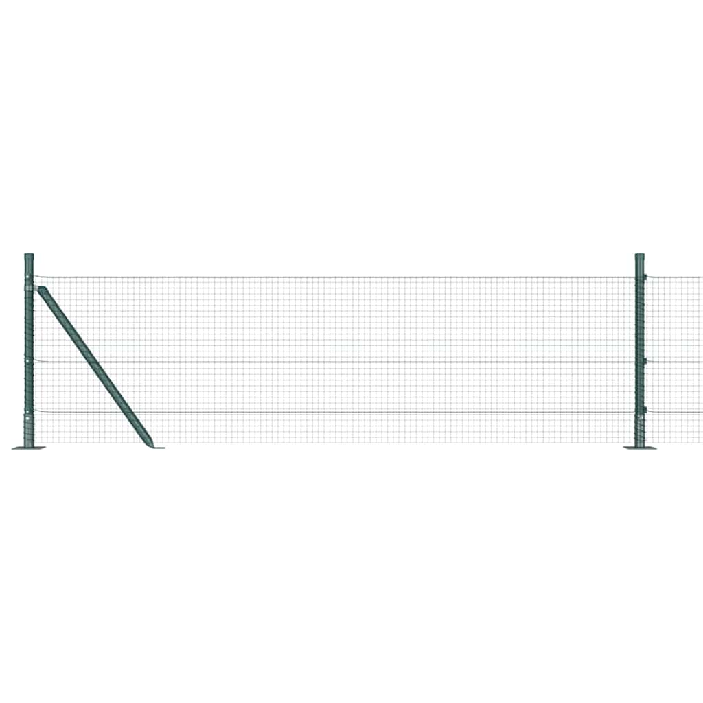 Zavareno žičano ogradno mreža s betonskom podlogom 100 x 0,5 m
