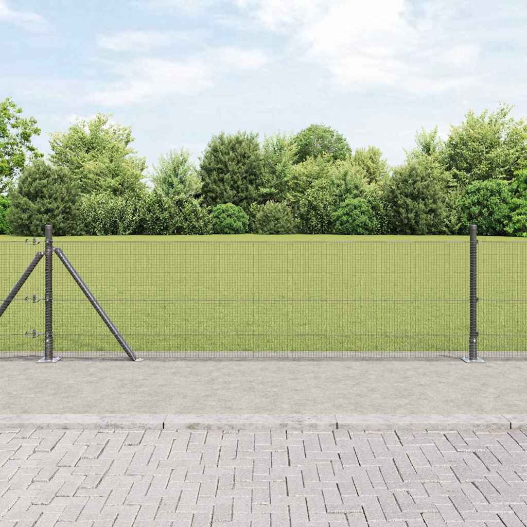 Zavareno žičano ogradno mreža s betonskom podlogom 10 x 0,6 m