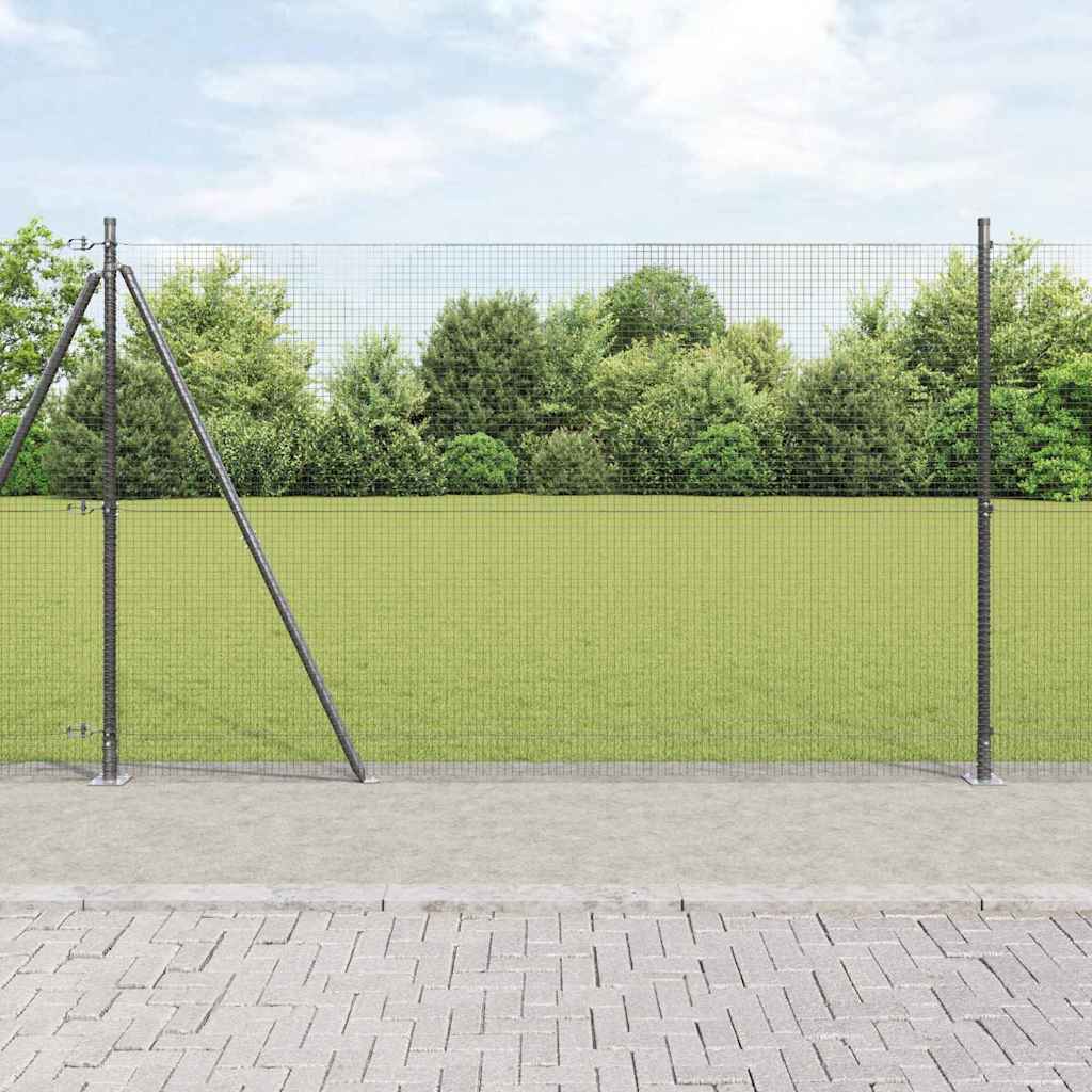 Zavareno žičano ogradno mreža s betonskom podlogom 10 x 1,5 m