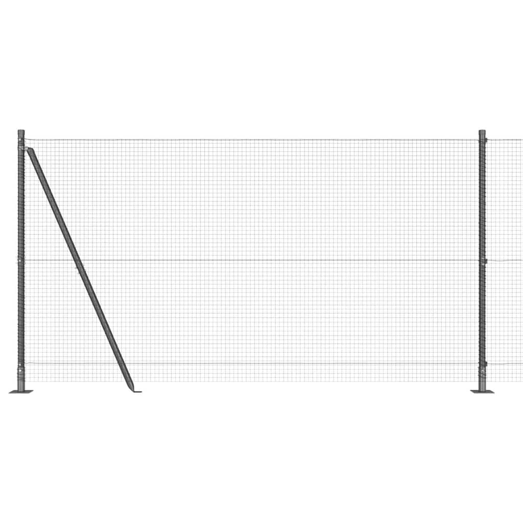 Zavareno žičano ogradno mreža s betonskom podlogom 25 x 1,2 m