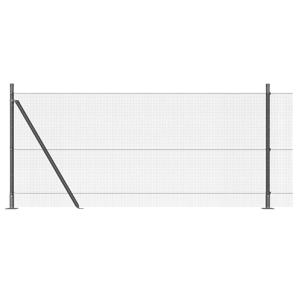 Zavareno žičano ogradno mreža s betonskom podlogom 25 x 1,4 m
