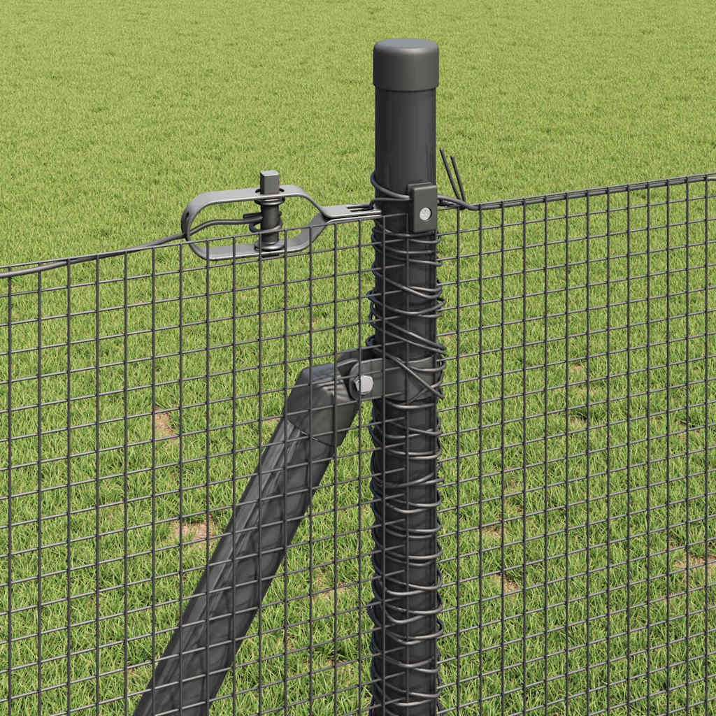 Zavareno žičano ogradno mreža s betonskom podlogom 50 x 1 m