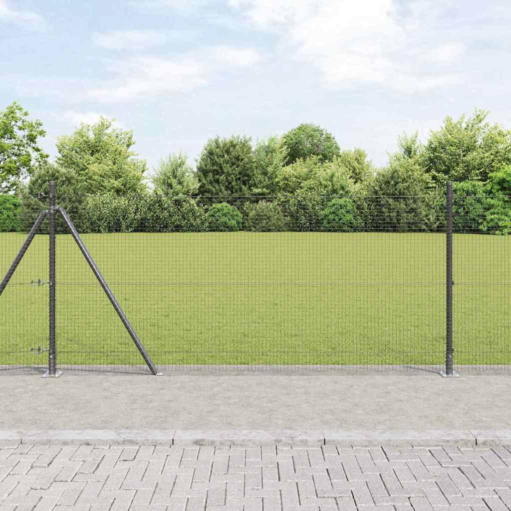 Zavareno žičano ogradno mreža s betonskom podlogom 100 x 0,8 m