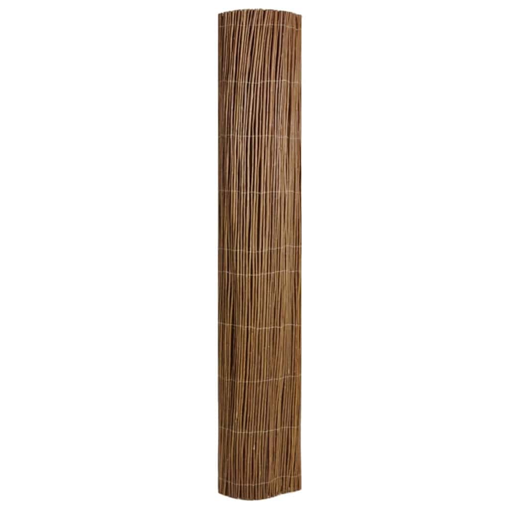 Ograda od vrbovog drveta Prirodna 160 x 500 cm Vrba