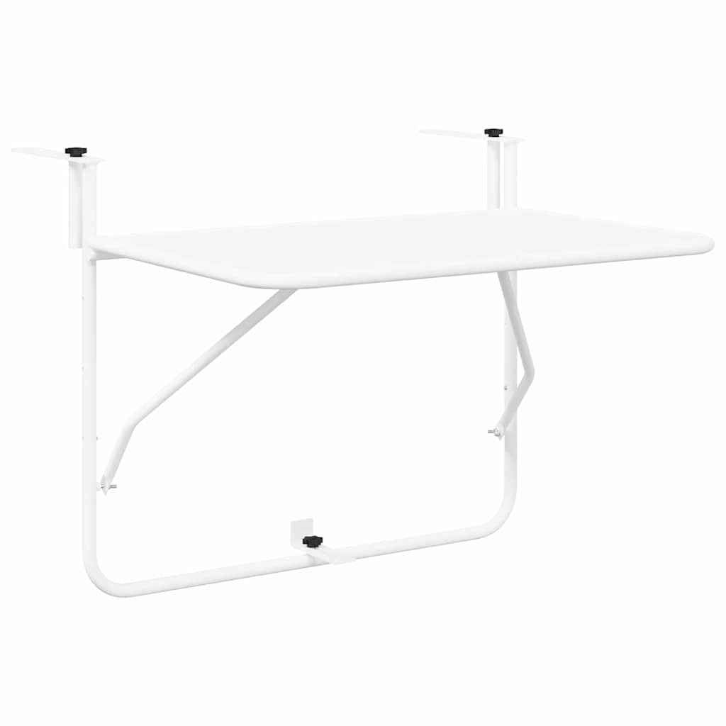 Viseci Balkon Stol Bijelo 60 x 39 x 65 cm Čelik