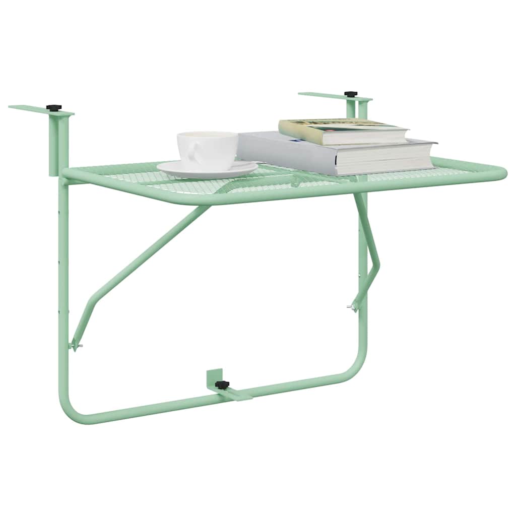 Viseci Balkon Stol Menta zelena 60 x 39 x 65 cm Čelik