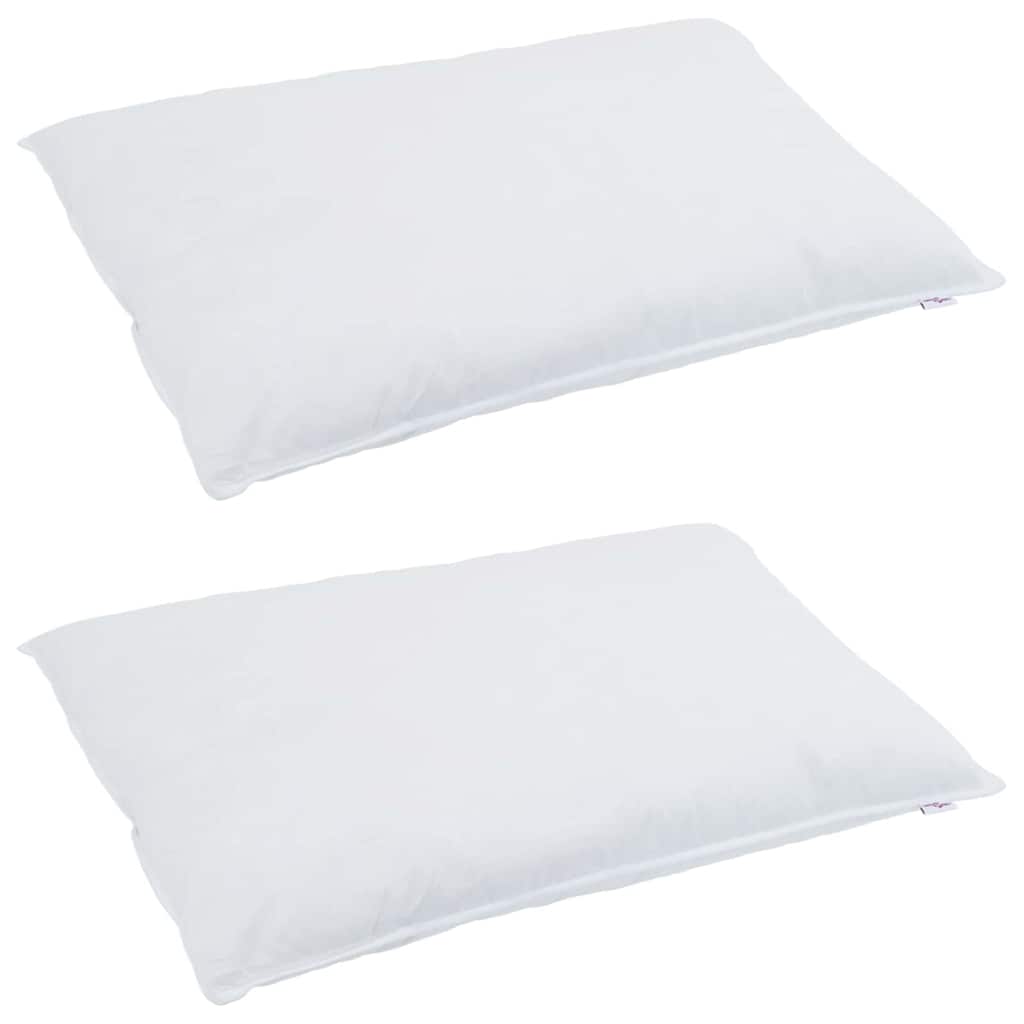 Jastuk s jastukom 2 pcs Bijelo 40 x 80 cm Perje