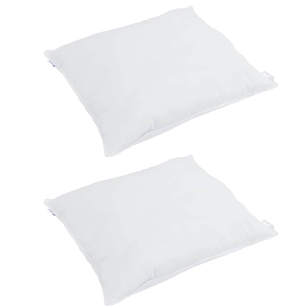Jastuk s jastukom 2 pcs Bijelo 50 x 50 cm Perje