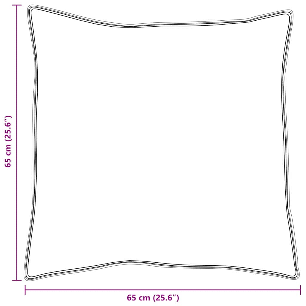 Jastuk s jastukom 2 pcs Bijelo 65 x 65 cm Perje