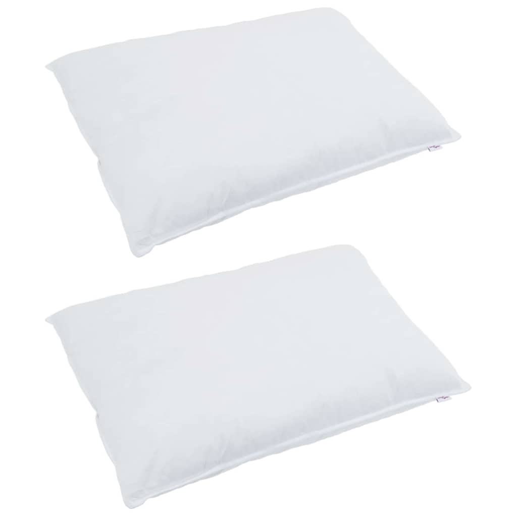 Jastuk s jastukom 2 pcs Bijelo 60 x 80 cm Perje