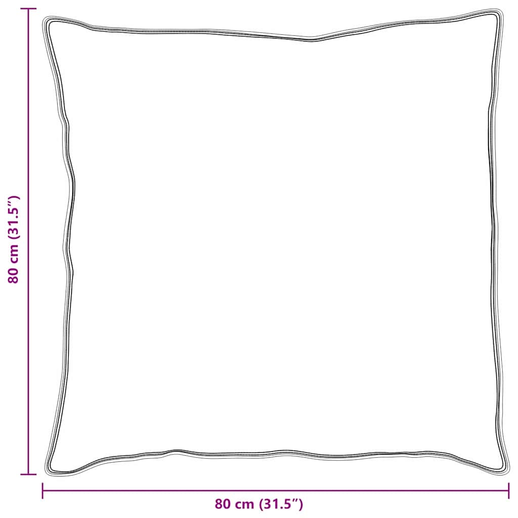 Jastuk s jastukom 2 pcs Bijelo 80 x 80 cm Perje