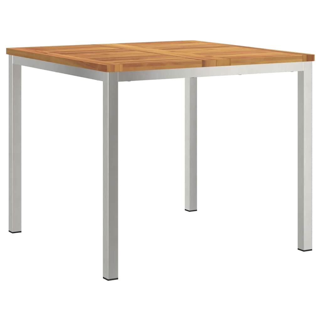 TrpezarijskiStol Smeđa 90 x 90 x 75 cm Čvrsto drvo akacije