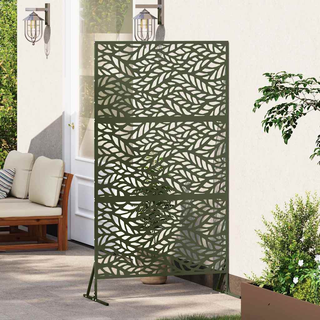 Zaslon za privatnost 100 x 50 x 180 cm Čelik Maslinastozelena