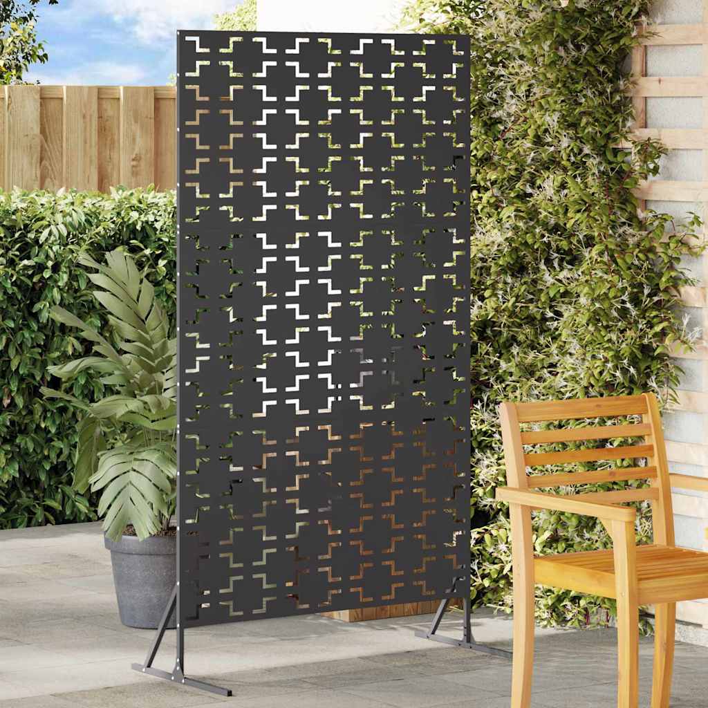 Zaslon za privatnost Crna 100 x 50 x 180 cm Čelik