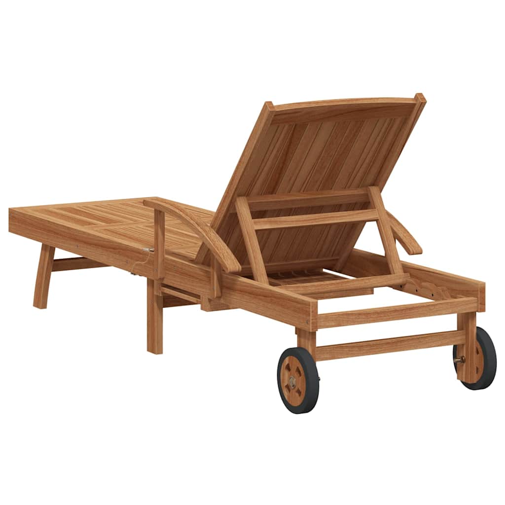 Ležaljka za sunčanje Smeđa 195 x 59 x 78,5 cm Čvrsto teak drvo