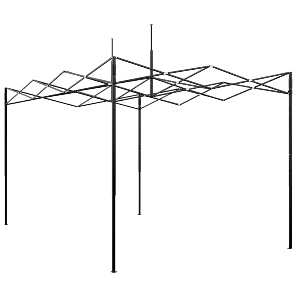 Staklenik s sklopivim okvirom Zelena 280 x 410 x 315 cm Željezo