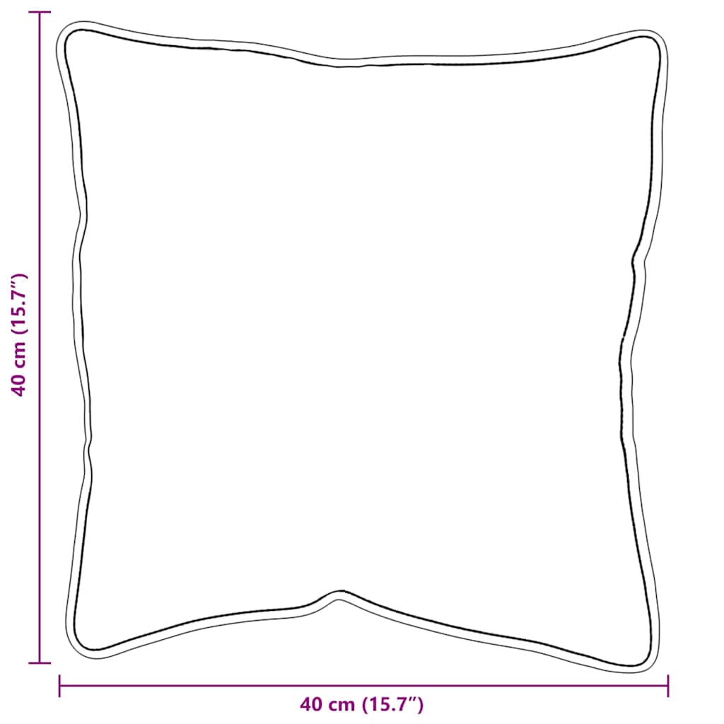 Jastuk 2 pcs Bijelo 41 x 41 x 20 cm Pamuk i poliester