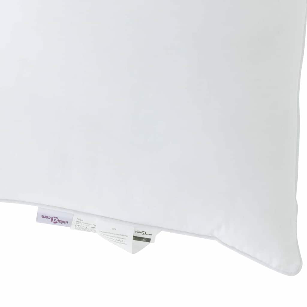 Jastuk 2 pcs Bijelo 80 x 60 x 20 cm Pamuk i poliester
