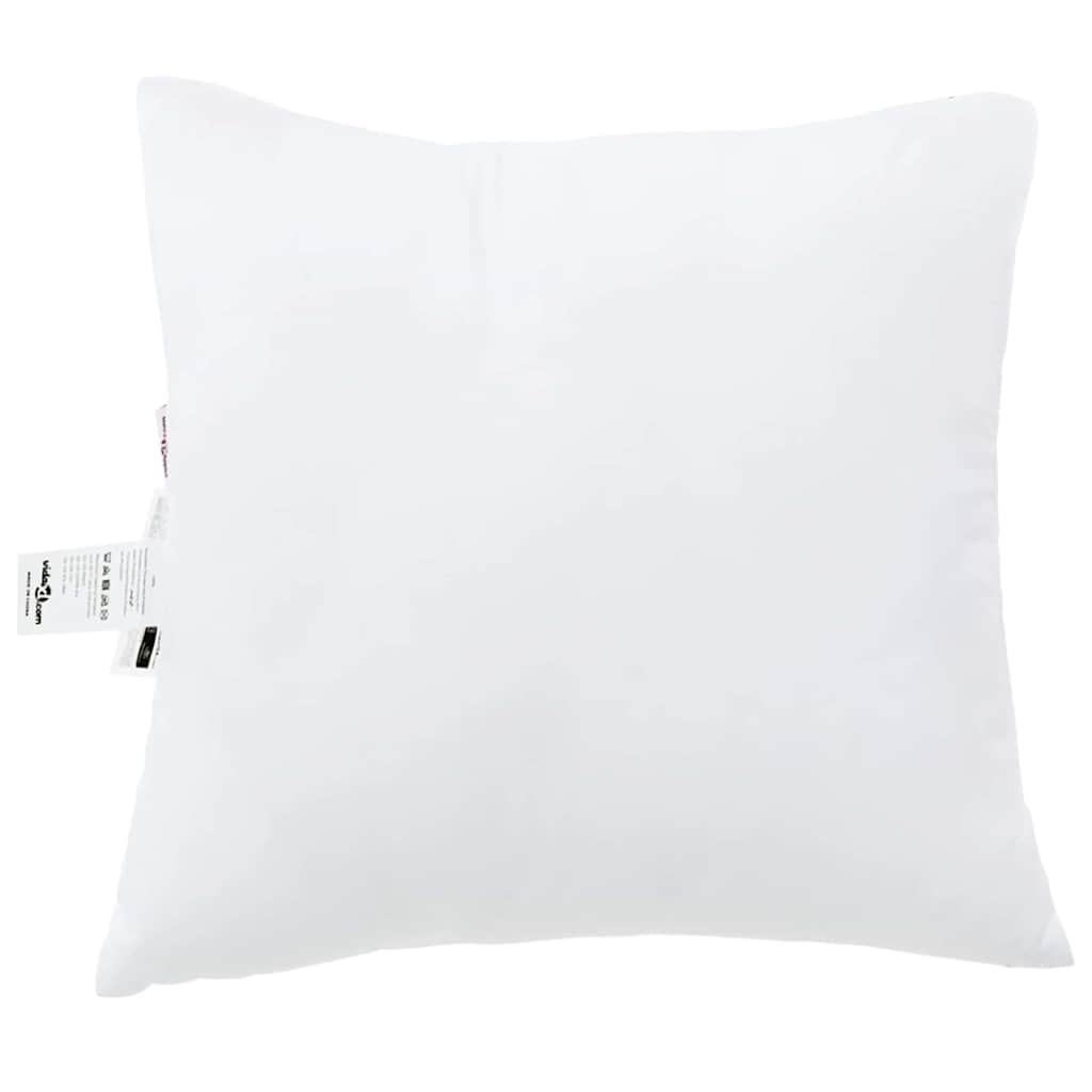 Jastuk s jastukom 2 pcs Bijelo 51 x 50 x 20 cm Poliester