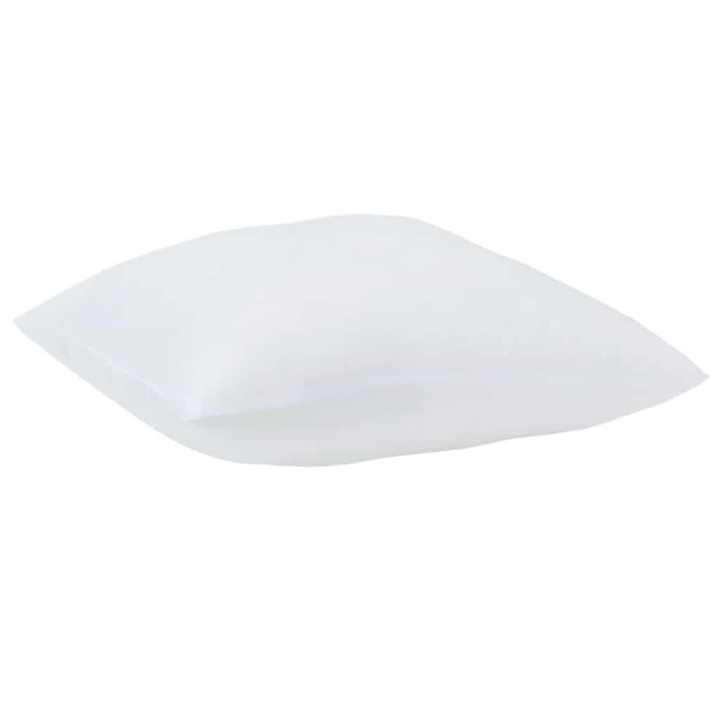 Jastuk s jastukom 2 pcs Bijelo 51 x 50 x 20 cm Poliester