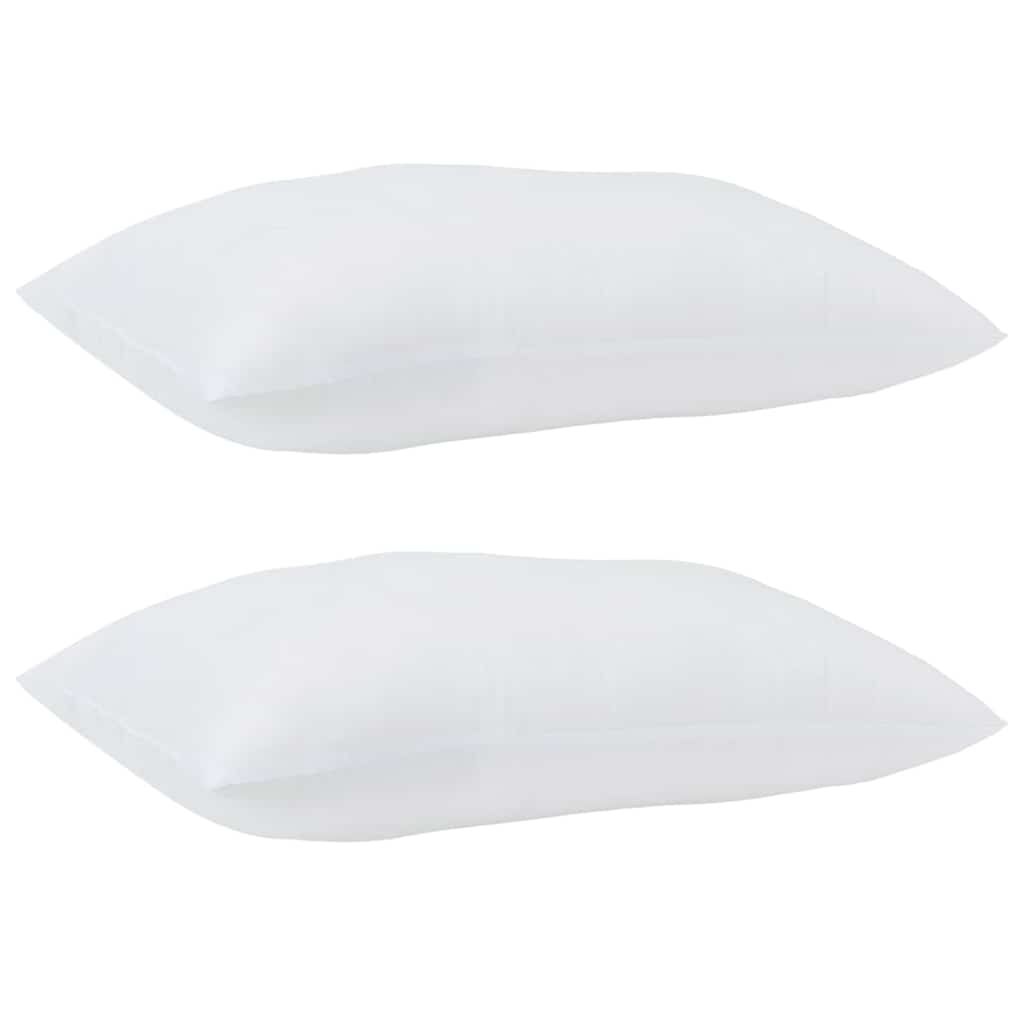 Jastuk s jastukom 2 pcs Bijelo 79 x 60 x 20 cm Poliester