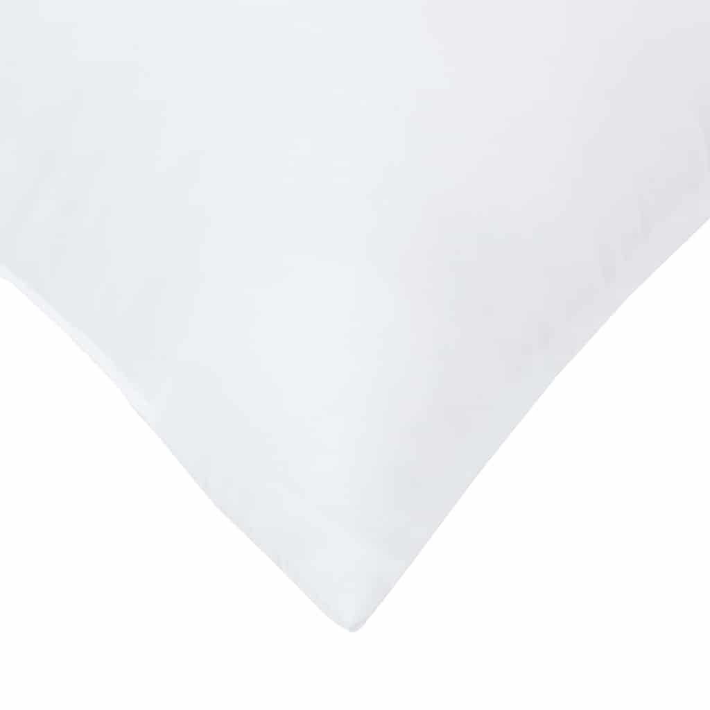 Jastuk s jastukom 2 pcs Bijelo 80 x 80 x 20 cm Poliester