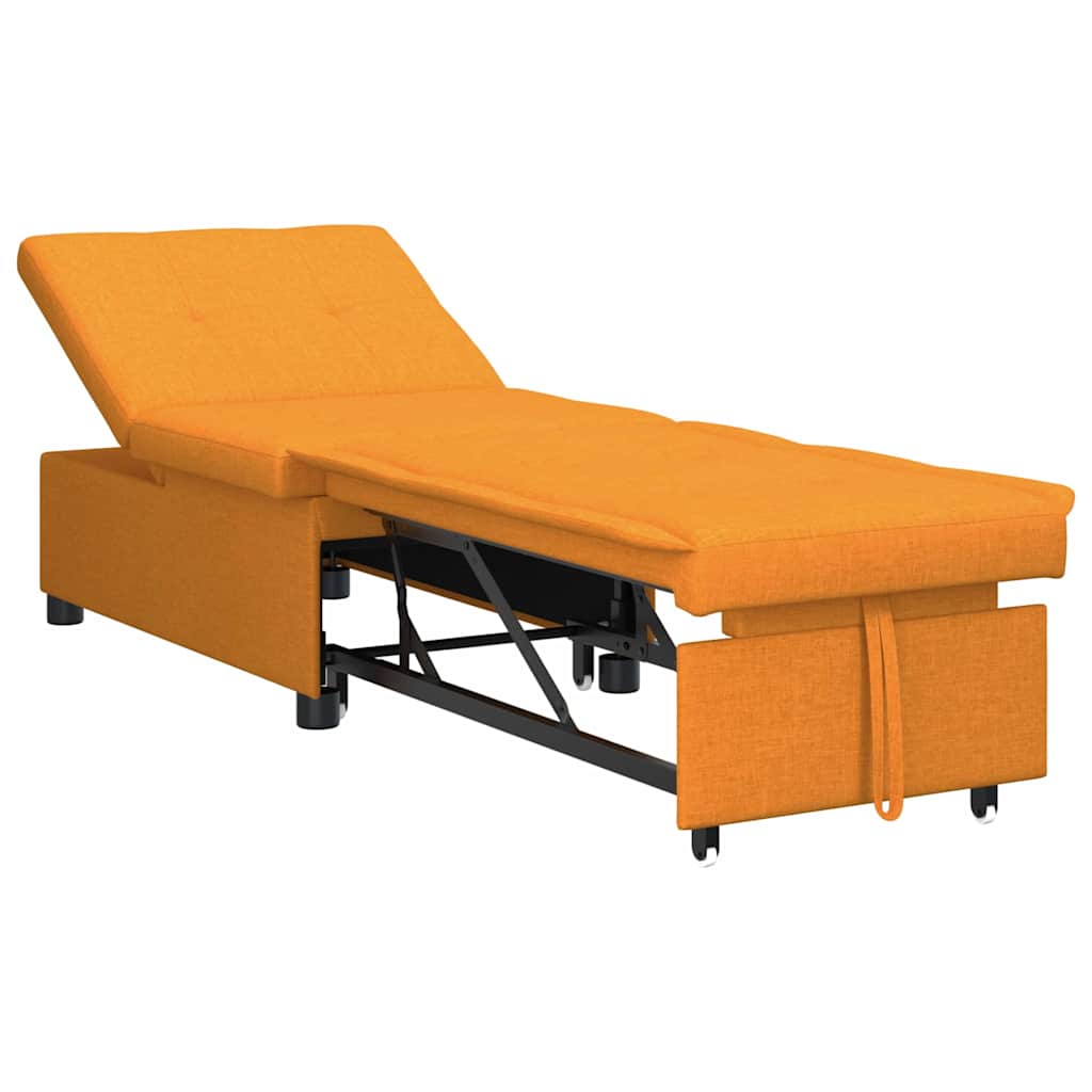 Krevet-sofa na razvlačenje Tamno žuta 194 x 50 x 82 cm tkanina