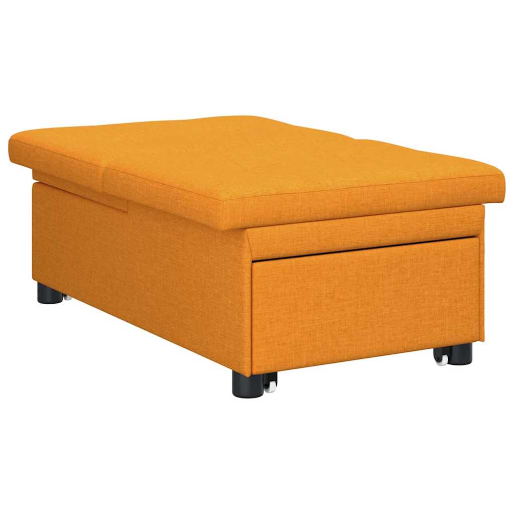Krevet-sofa na razvlačenje Tamno žuta 194 x 50 x 82 cm tkanina