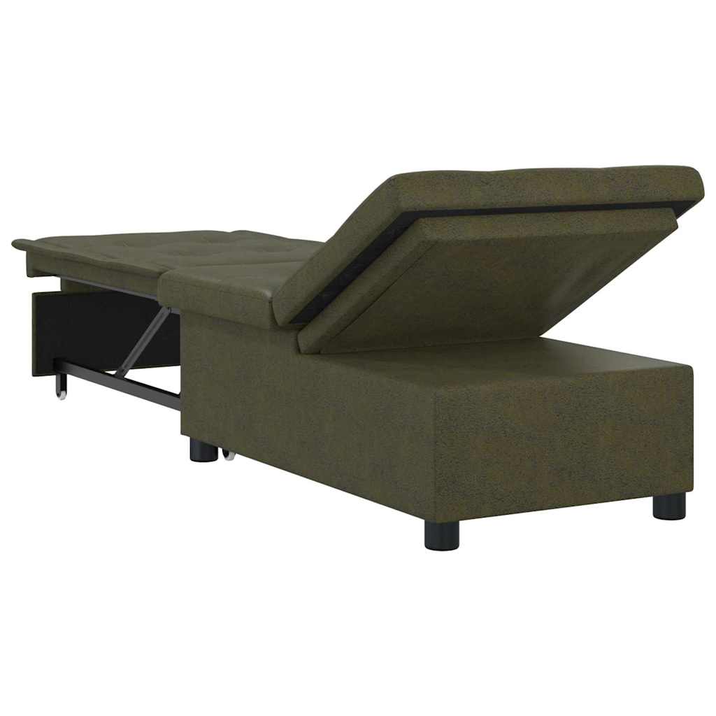 Krevet na razvlačenje Maslinasto zelena 194 x 67 x 82 cm
