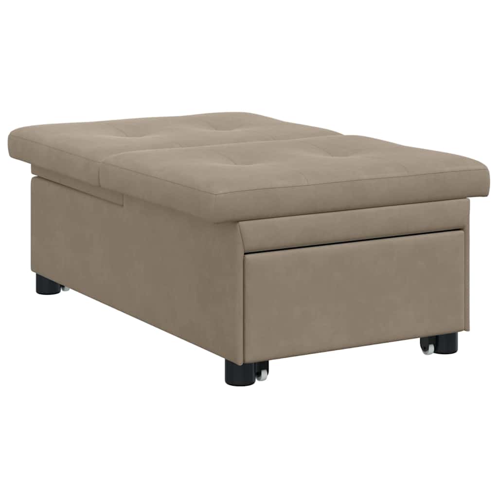 Krevet-sofa na razvlačenje Sivo-smeđa 194 x 67 x 82 cm