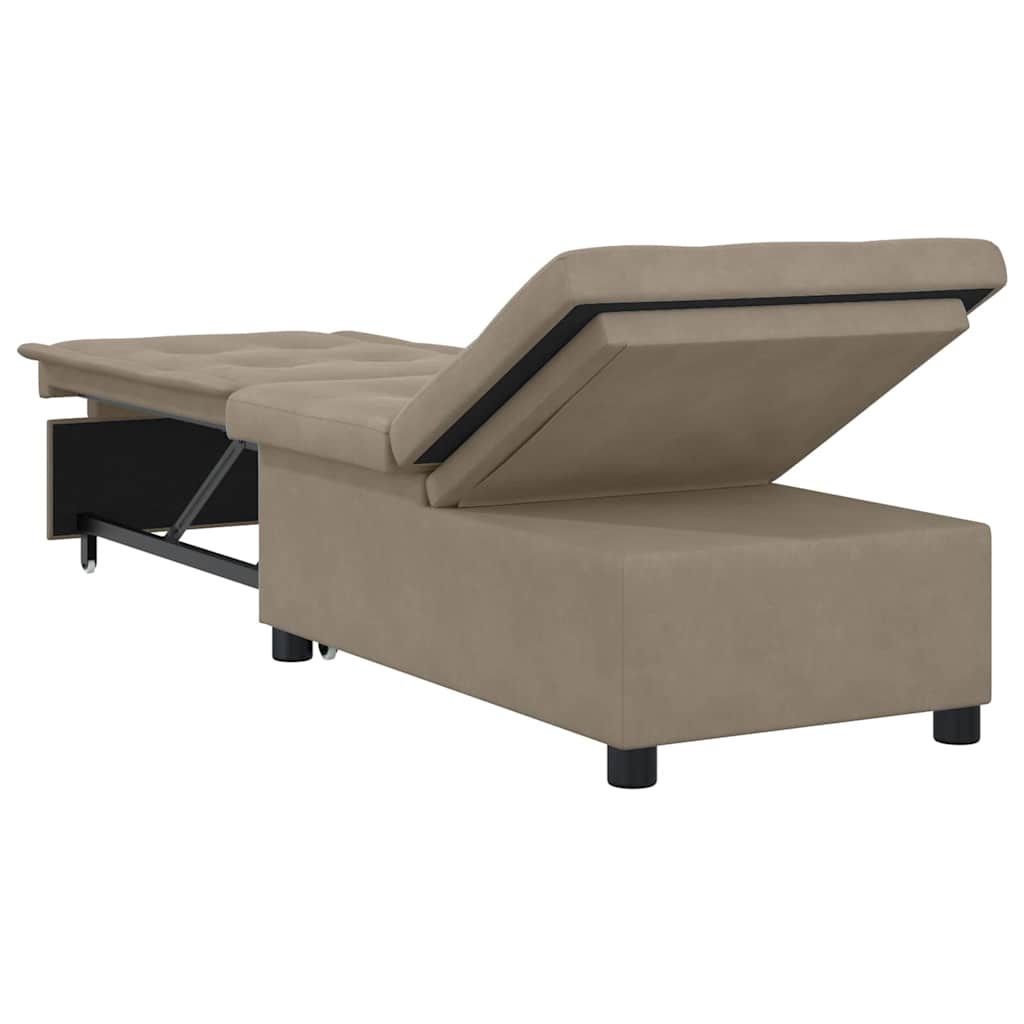Krevet-sofa na razvlačenje Sivo-smeđa 194 x 67 x 82 cm