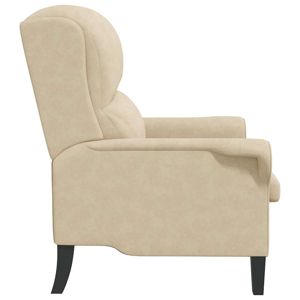 fotelja Krema 76 x 94 x 102 cm Mikrofibra