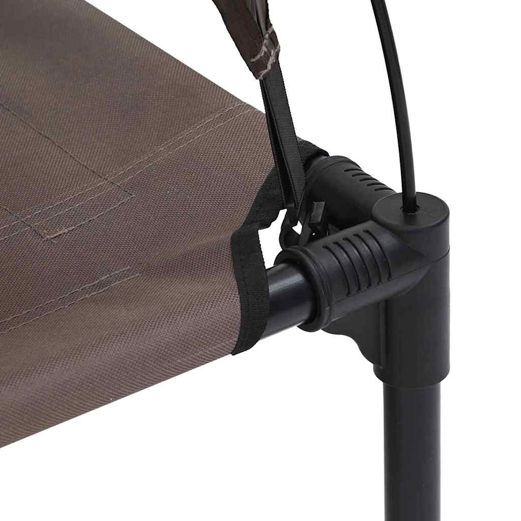 Krevet za psa Smeđa 122 x 93 x 106,5 cm Čelik