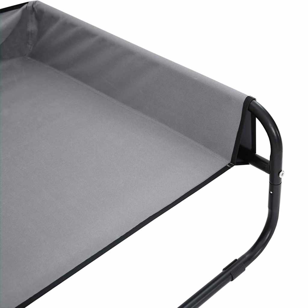Krevet za psa Svijetlo siva 57 x 57 x 24 cm Čelik