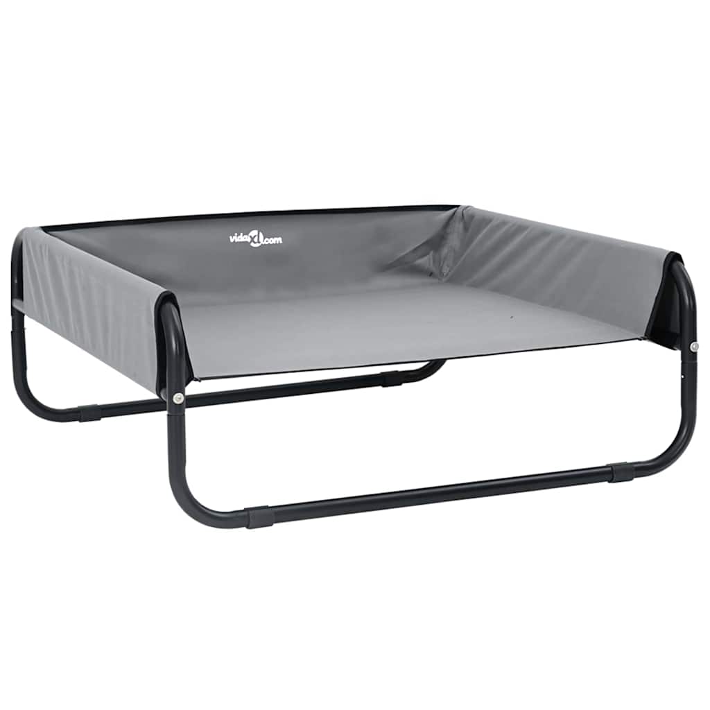 Krevet za psa Svijetlo siva 70 x 70 x 28,5 cm Čelik