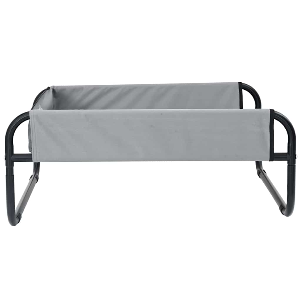 Krevet za psa Svijetlo siva 70 x 70 x 28,5 cm Čelik