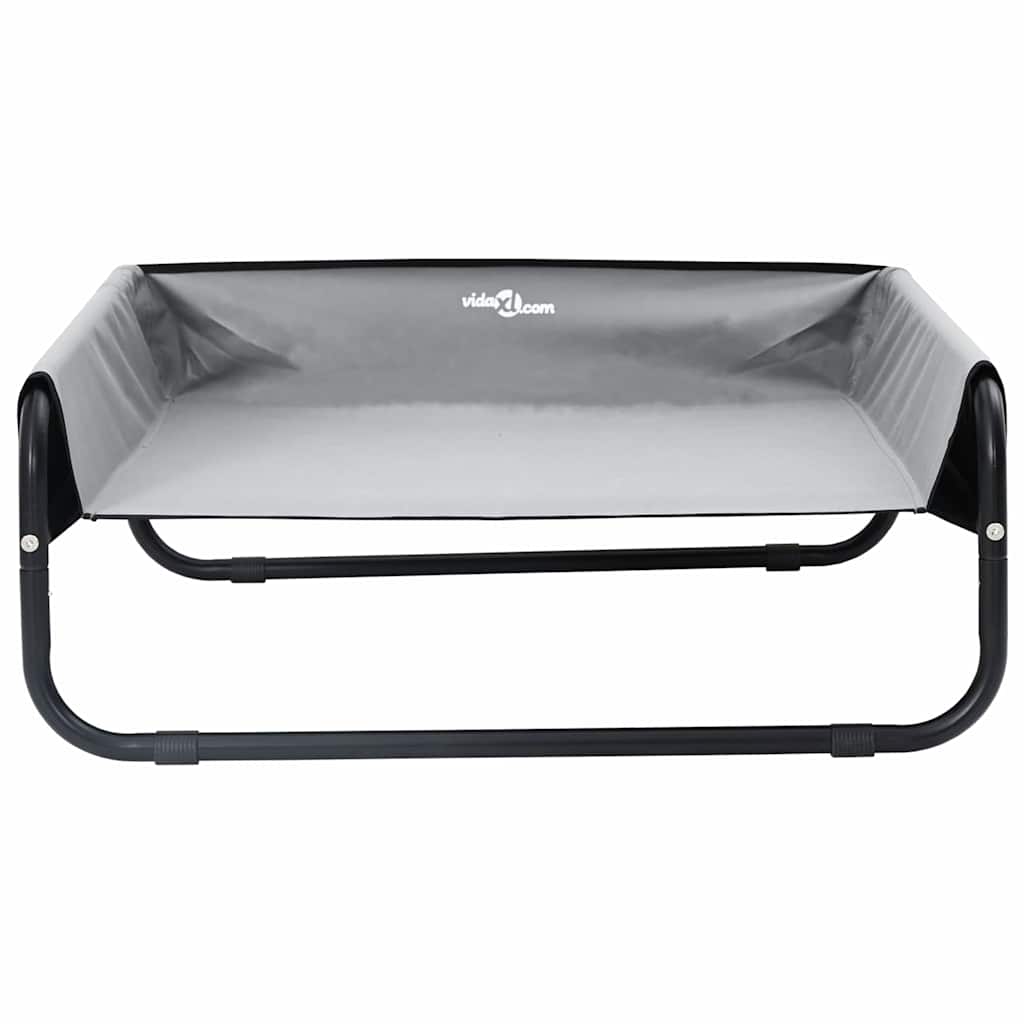 Krevet za psa Svijetlo siva 75 x 75 x 30 cm Čelik