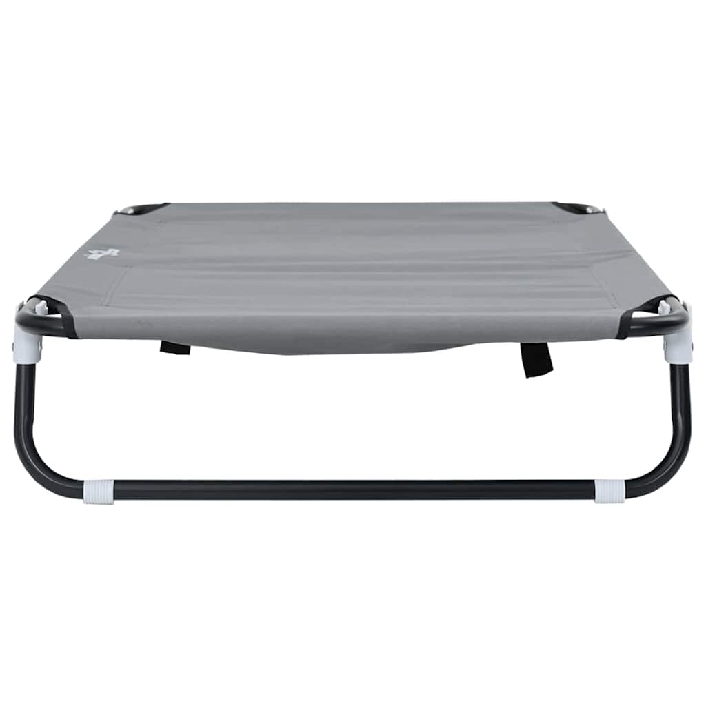 Krevet za psa Svijetlo siva 105 x 65 x 18 cm Čelik