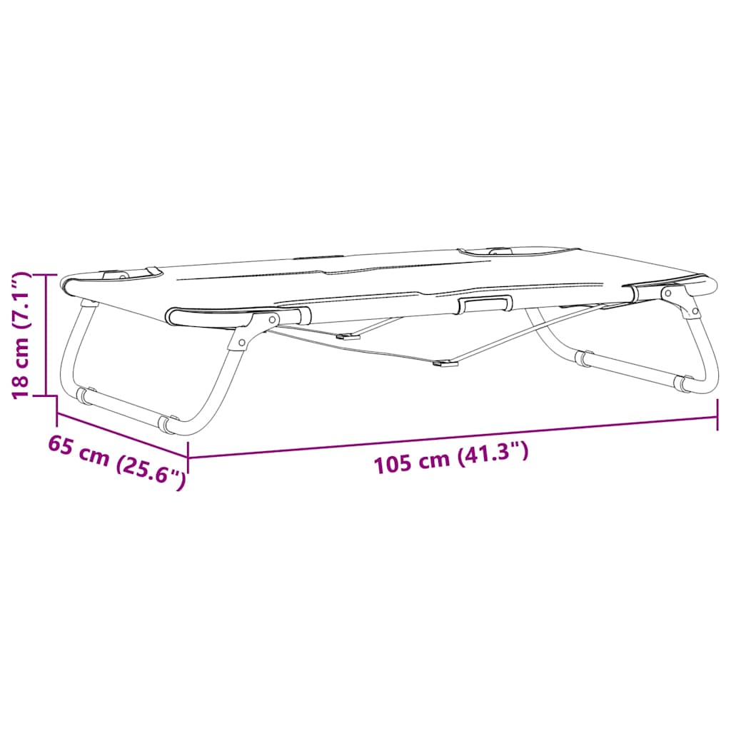 Krevet za psa Svijetlo siva 105 x 65 x 18 cm Čelik