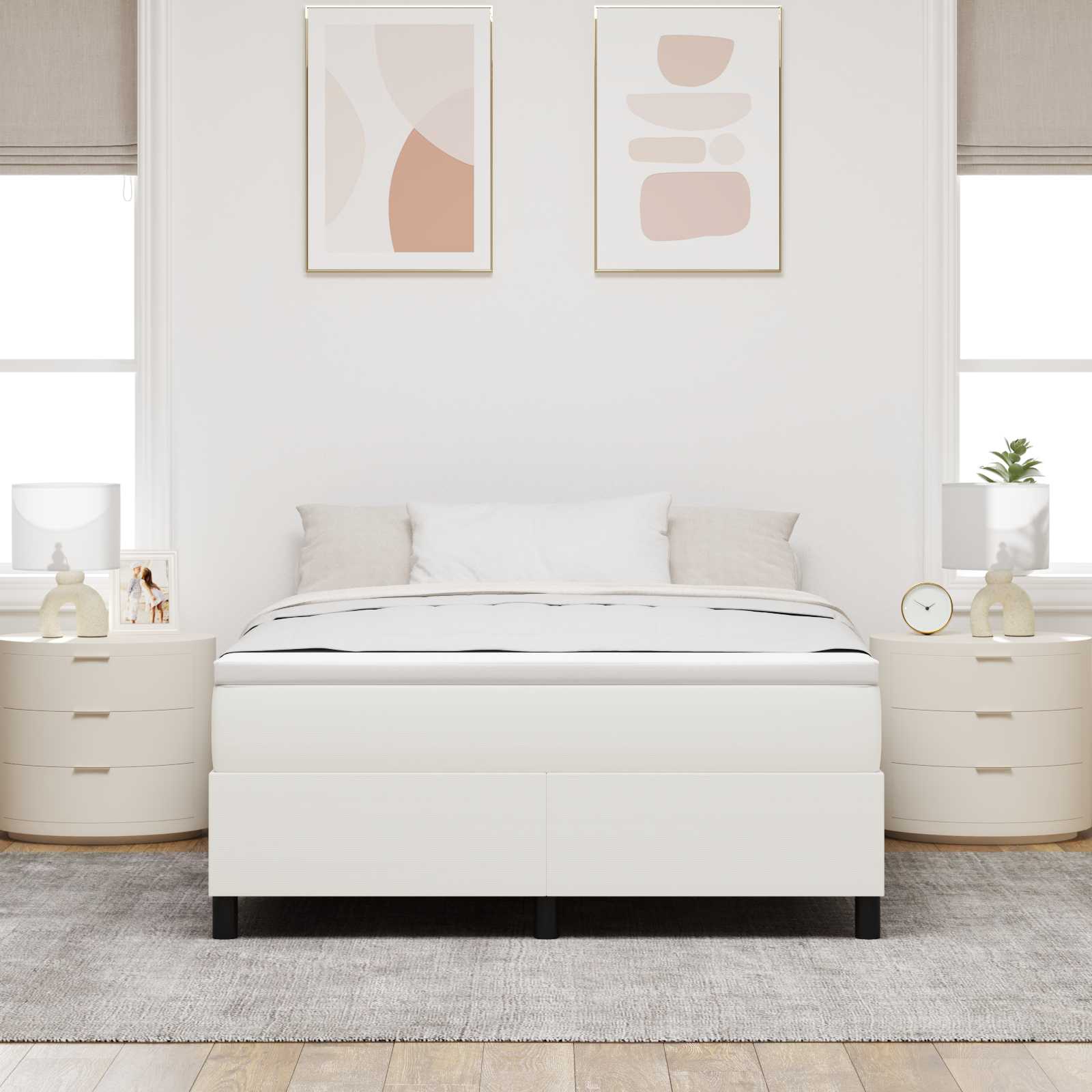 Krevetna platforma Krema 140 x 200 cm Kordura tekstil