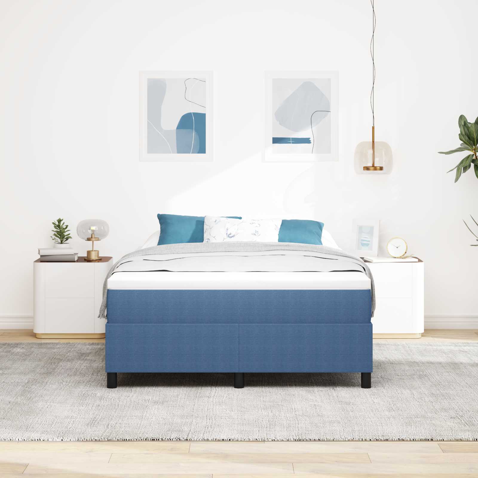 Krevetna platforma Plava 140 x 200 cm Kordura tekstil